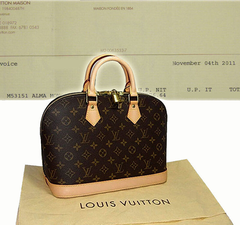 Louis Vuitton M51130 Monogram Alma Tote Bag-0
