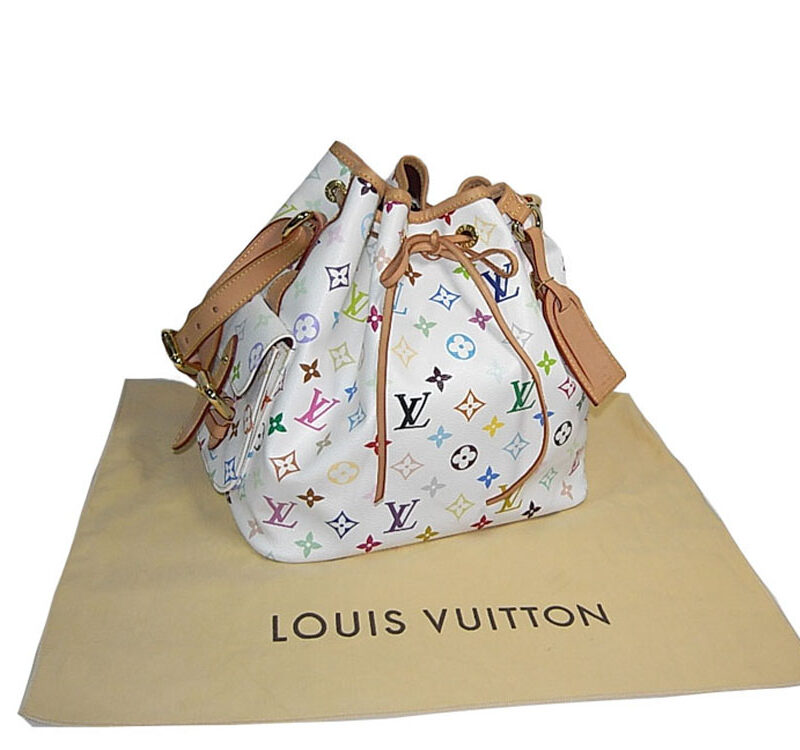 Louis Vuitton Monogram Multicolor White Petit Noe-0