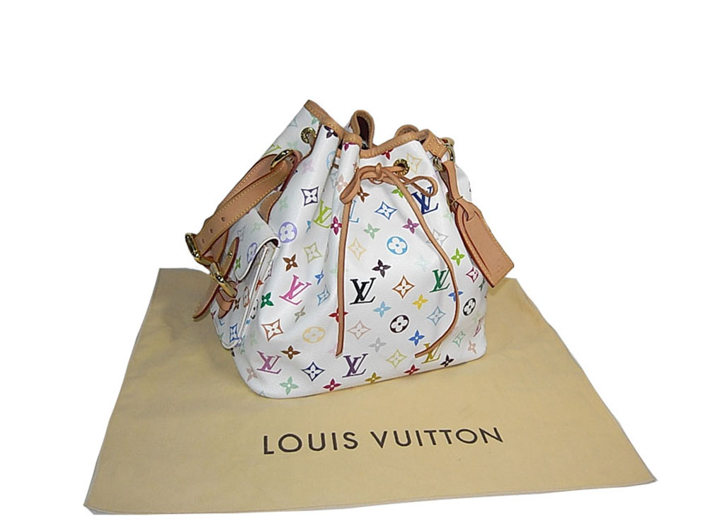 Louis Vuitton Monogram Multicolor White Petit Noe-0