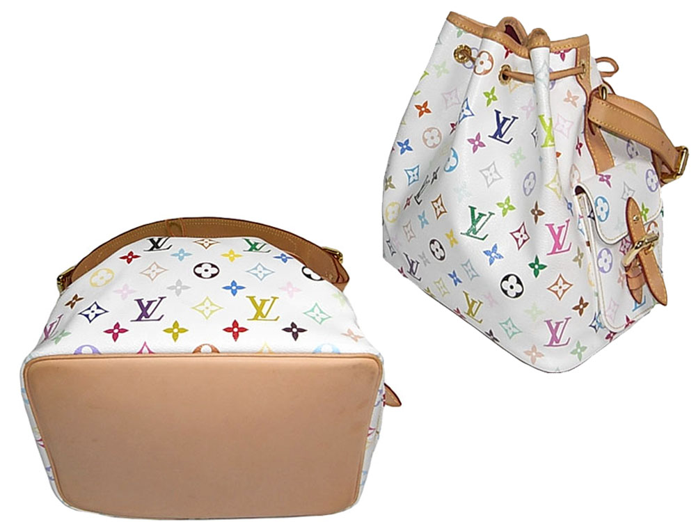 Louis Vuitton Monogram Multicolor White Petit Noe-25790