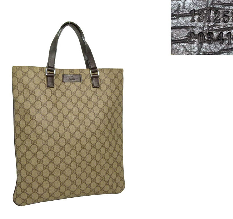 Gucci 131258 PVC Canvas Flat Tote-0