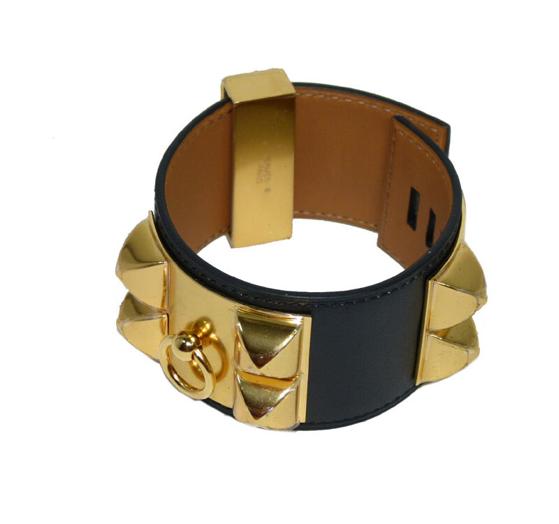 Hermes Black CDC Veau Charmonix CDC Q Stamp Gold Hardware Size S-0