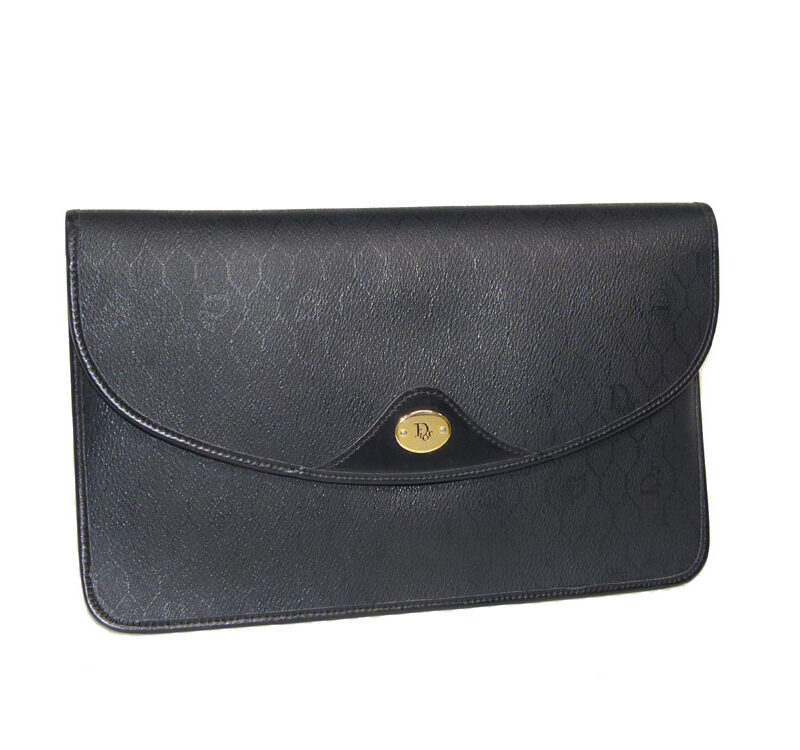 Dior Vintage Black Clutch-0