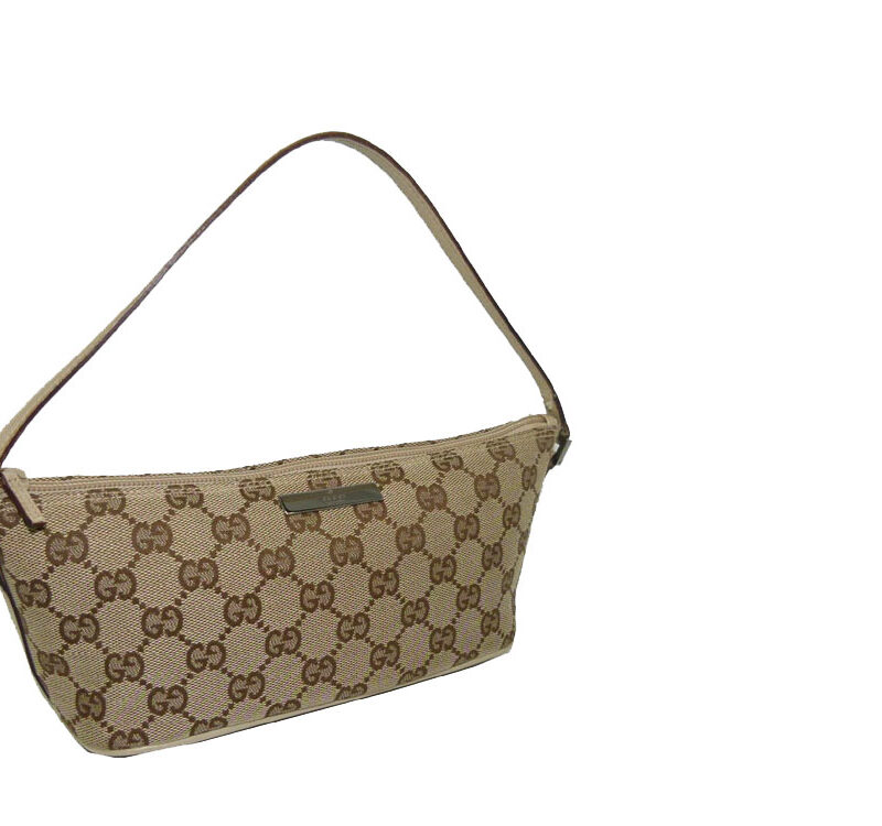 Gucci 07198 Beige GG Banana Boat Accessories Pouch-0