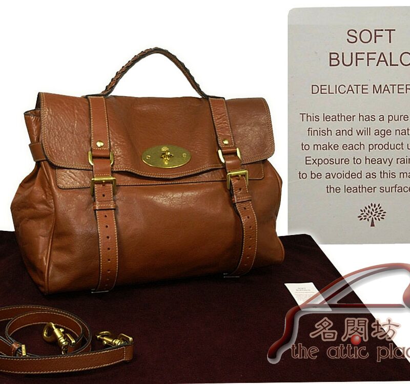 Mulberry Oak Soft Buffalo The Alexa City/ Messenger Bag-0