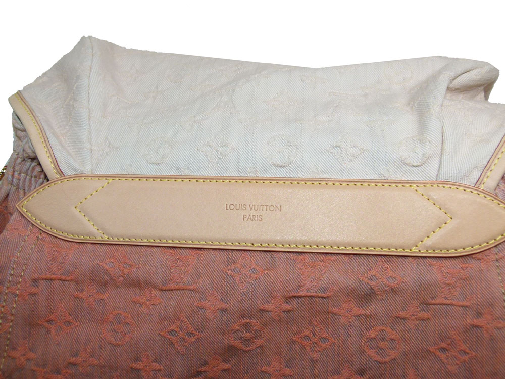 Louis Vuitton M95865 Pink/ Roseo Degraded Monogram Denim Sunrise GM Messenger Bag-26769