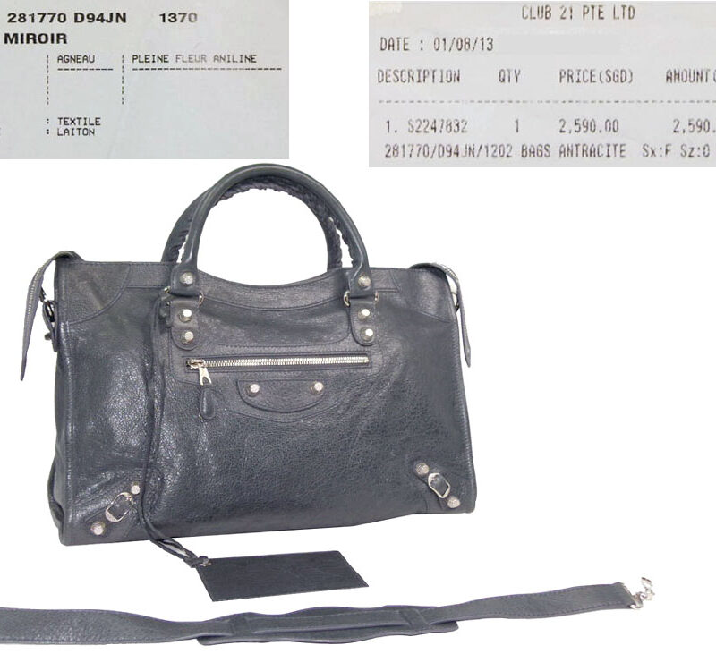 Balenciaga 281770 Antracite City Giant 12 Silver Hardware-0