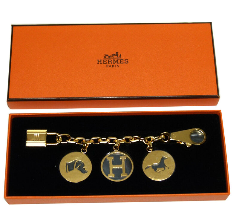 Hermes Gold Breloque Olga Bag Charm -0