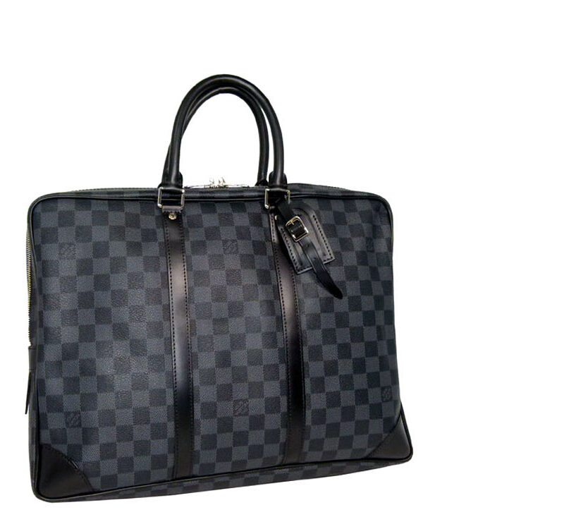 Louis Vuitton N41125 Damier Graphite Porte-Document Bag -0