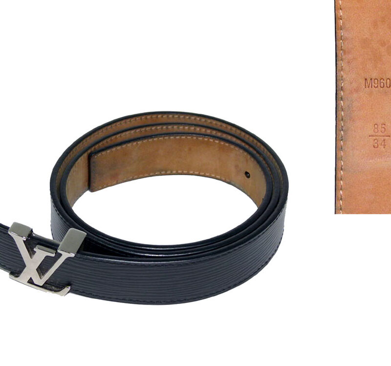 Louis Vuitton M9604V Epi Black Initiales 30mm SHW (CA4112)-0