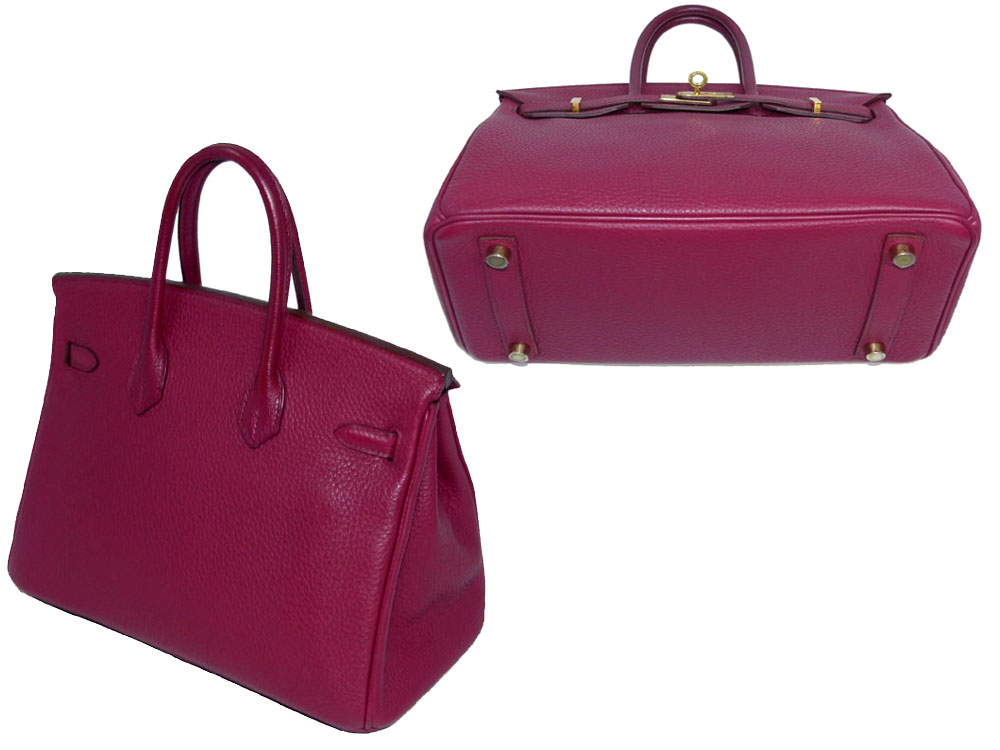 Hermes Birkin 25 Rubis Togo "N" Stamp Clemence with Gold Hardware-26996