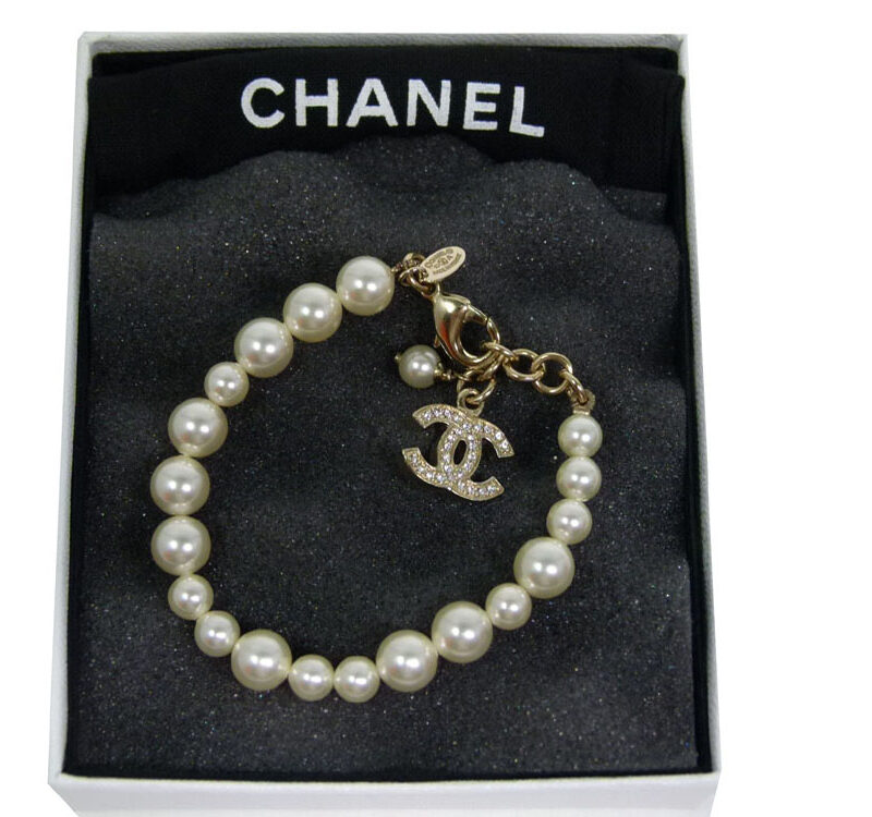 Chanel Pearl with Double C Charm Bracelet-0