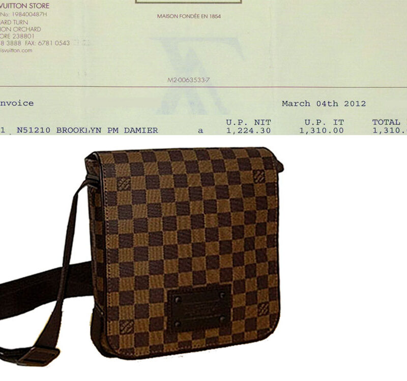 Louis Vuitton N51210 Damier Canvas Brooklyn PM Unisex Messenger Bag-0