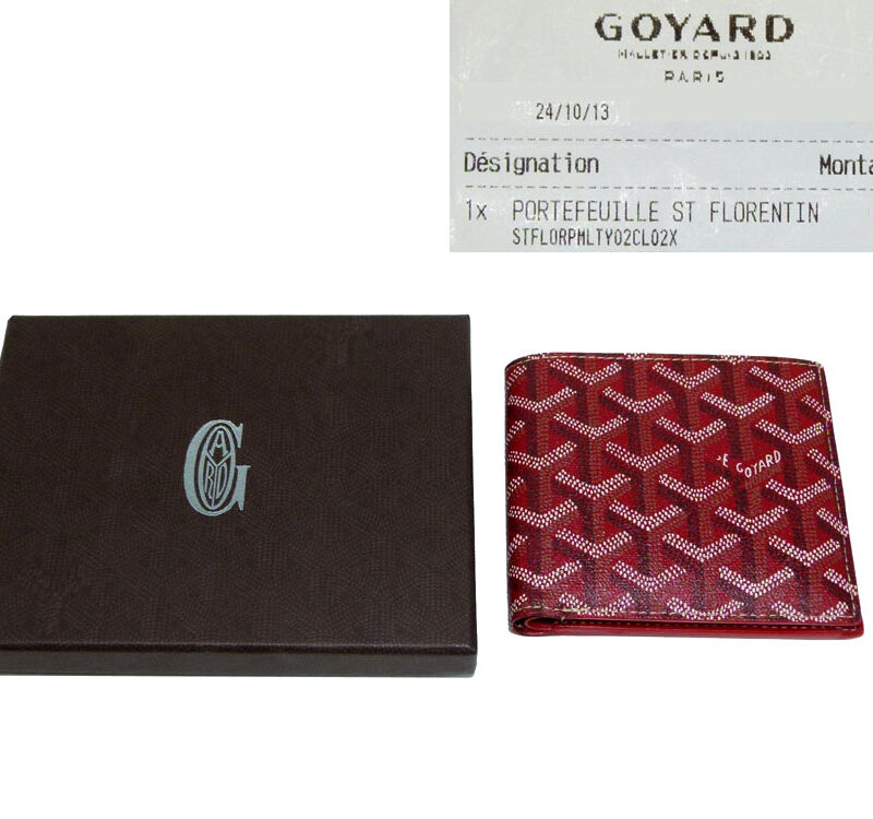 Goyard Red St. Florentin 4 Cards Wallet-0