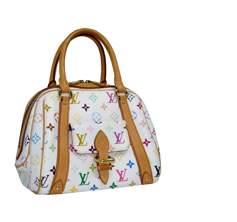 Louis Vuitton M40096 White Monogram Multicolore Canvas Priscilla Bag-0