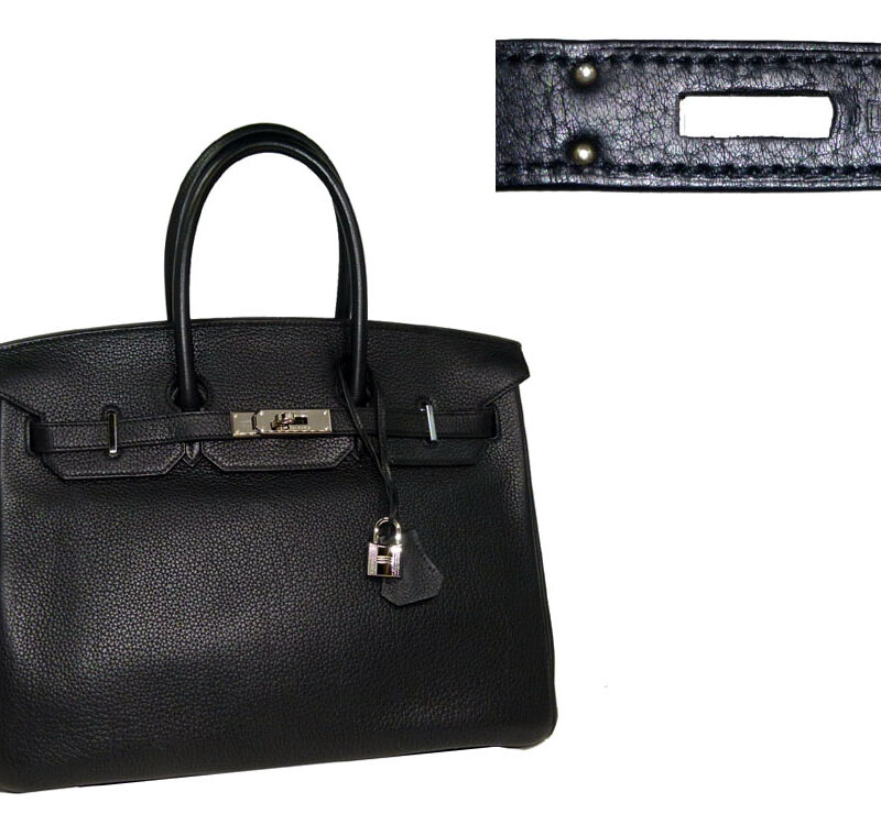 Hermes Birkin 35 Black Togo L Stamp Palladium Hardware-0