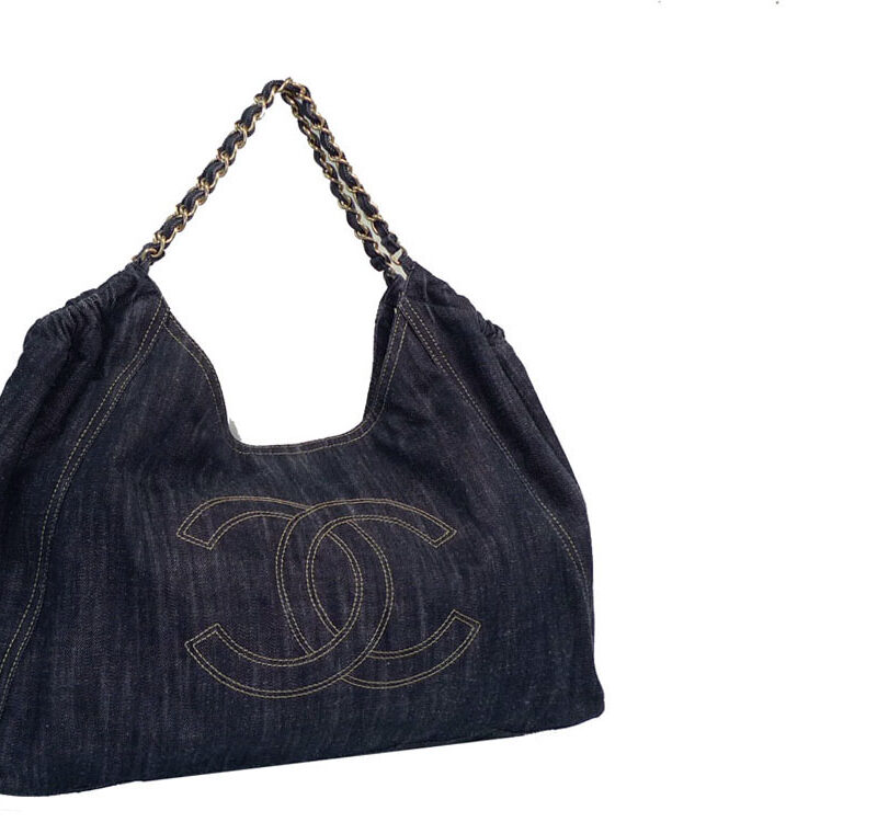 Chanel 11358826 Denim Blue Coco Cabas Large -0