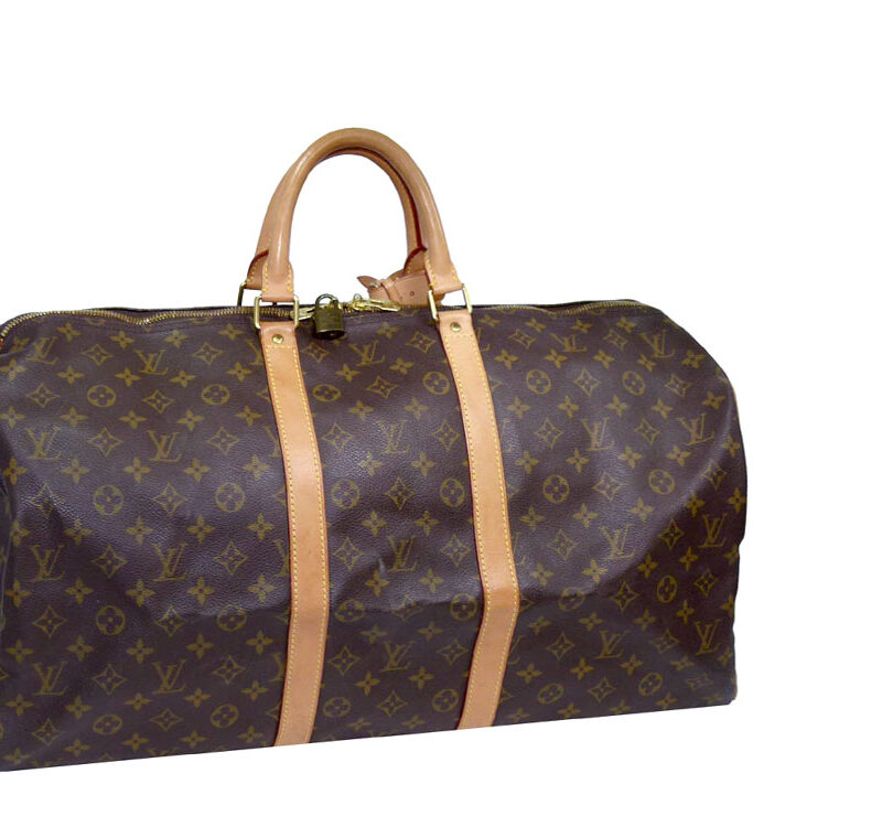 Louis Vuitton M41424 Monogram Keepall 55 Medium Size Luggage-0