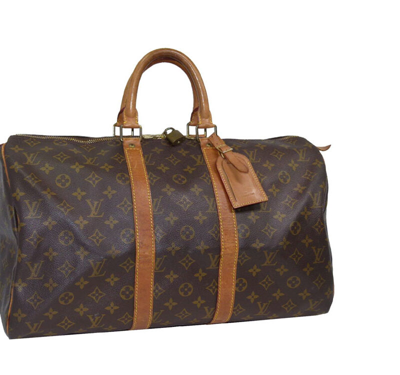 Louis Vuitton M41424 Monogram Keepall 45 Small Size Travel / Weekend Luggage-0