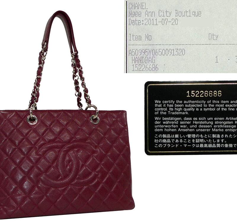 Chanel 15226686 Red Caviar Grand Shopping Tote Silver Hardware-0