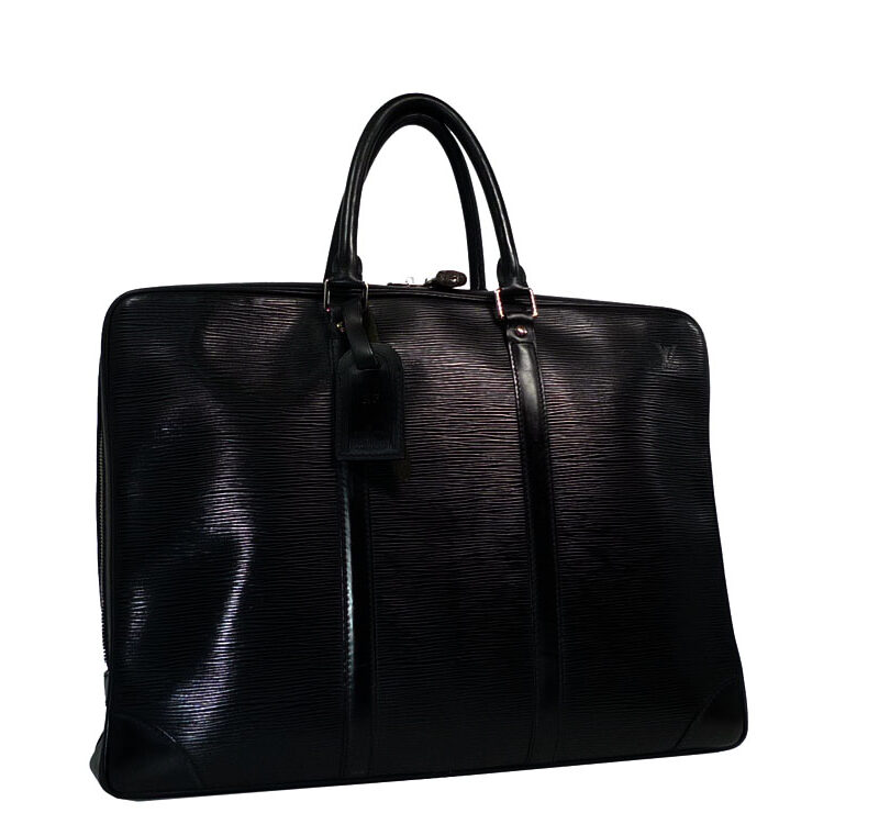 Louis Vuitton M59162 Epi Black Soft Briefcase/ Document Tote-0