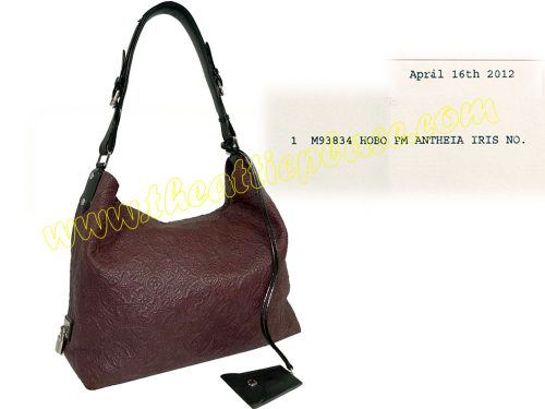 Louis Vuitton M93834 Logo Embossed Antheia Iris Small Hobo Bag-0
