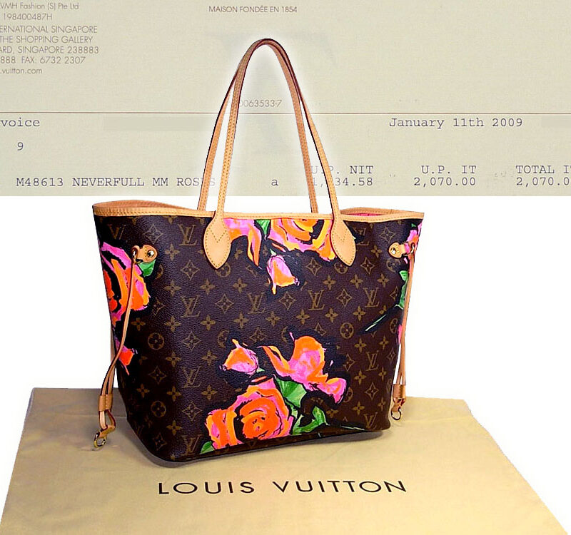 Louis Vuitton M48613 Neverfull MM Roses (SP0058)-0