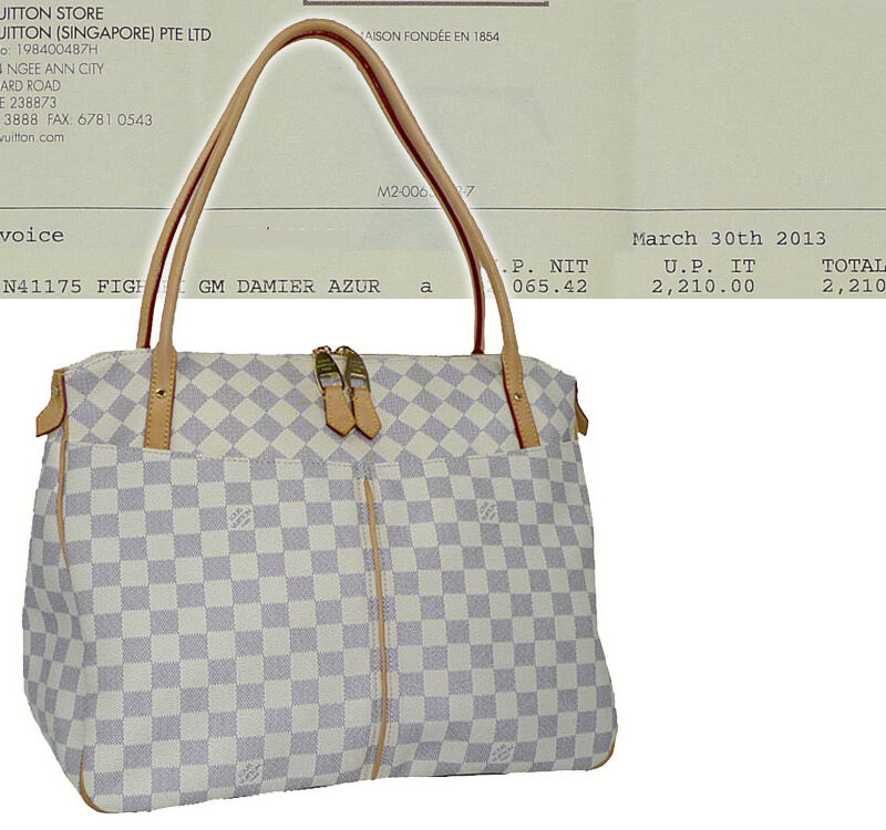 Louis Vuitton N41175 Damier Azur Figheri GM -0