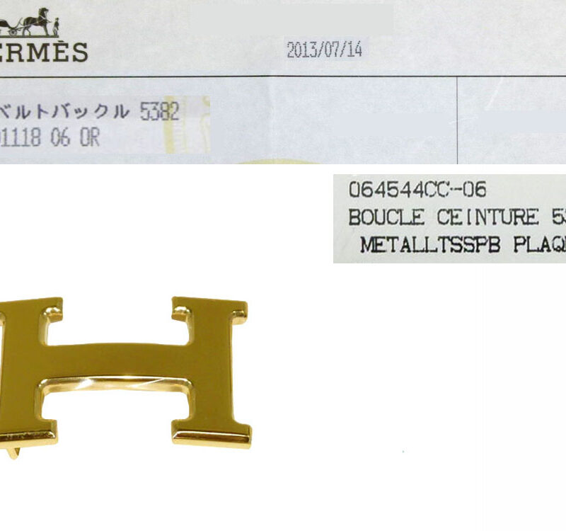 Hermes H Buckle 32mm Gold Hardware with Optional Size of 85/90cm Reversible Leather Belt -0