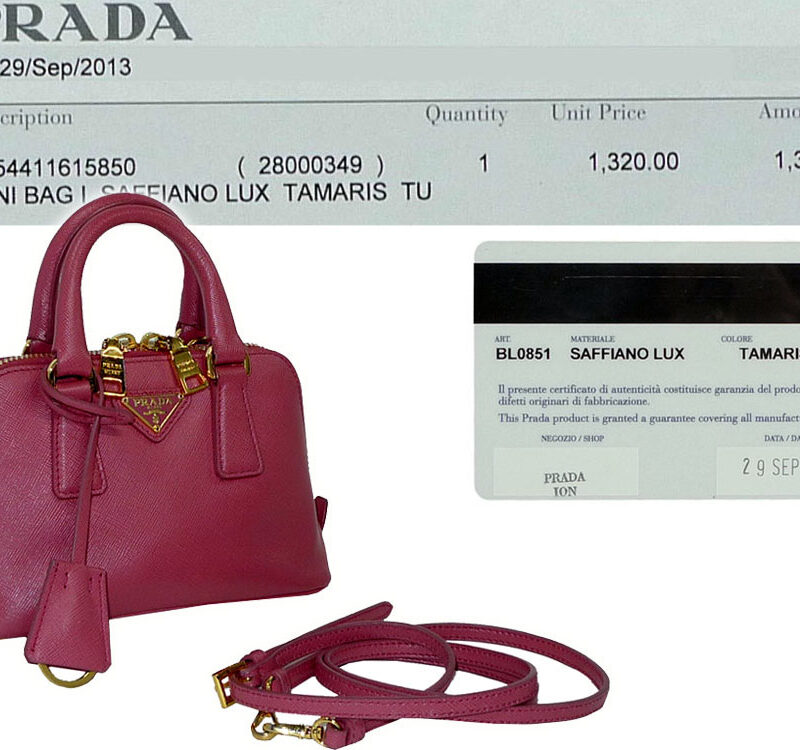 Prada BL0851 Tamparis Saffiano Lux Crossbody Bag-0