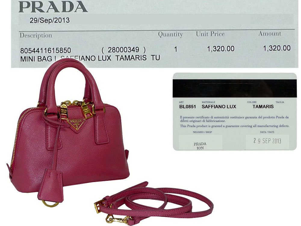 Prada BL0851 Tamparis Saffiano Lux Crossbody Bag-0