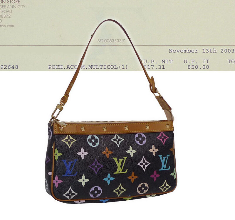 Louis Vuitton M92648 Multicolor Black Accessories Pouch (SL1003)-0