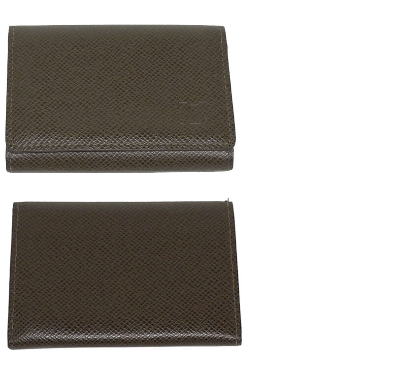Louis Vuitton M30928 Taiga GRIZZLI Brown Card Holder-0