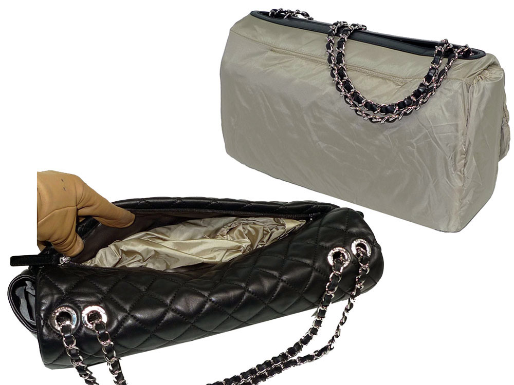 Chanel 13637244 Coco Rain Classic Medium Flap in Black Soft Lambskin Silver Hardware bag-28549