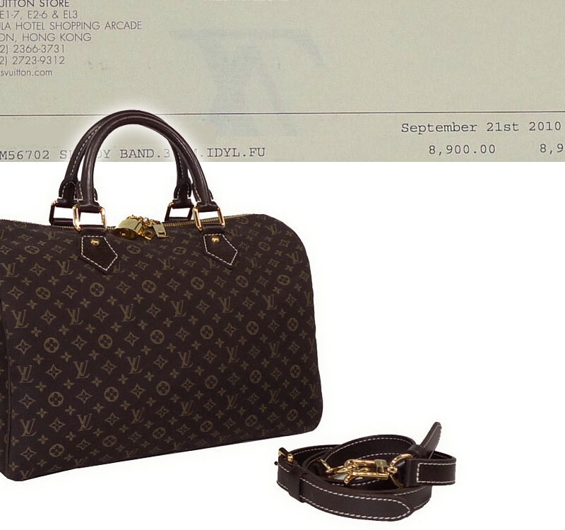 Louis Vuitton M56702 Monogram Idylle Fusain Speedy Bandouliere 30-0