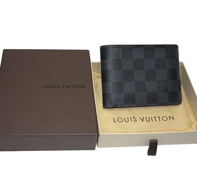 Louis Vuitton N62663 Damier Graphite Canvas Multiple Wallet-0