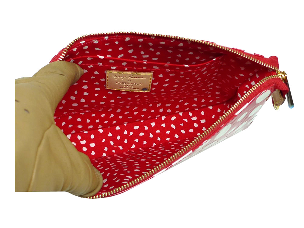 Louis Vuitton M91428 Red Monogram Vernis Dots Infinity Pocette Accessories (DR2192)-29005