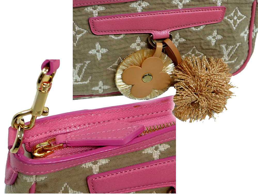 Louis Vuitton M93069 Cruise 2011 Monogram Sabbia Pochette Accessoires Rose Evening /Clutch Bags-29007