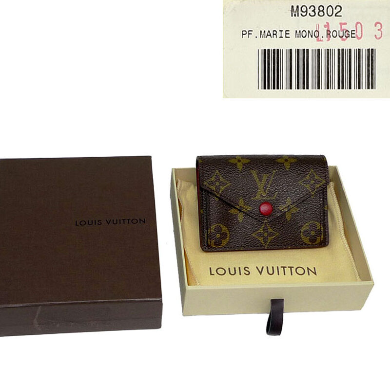 Louis Vuitton M93802 Mono Rouge Marie Small Wallet (MI3181)-0