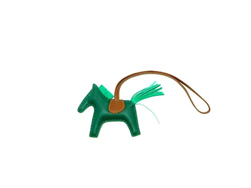 Hermes Rodeo PM Malachite/ Menthe/ Fauve Bag Charm-0