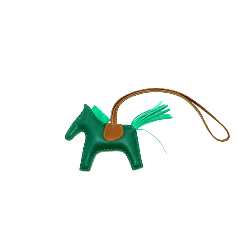 Hermes Rodeo PM Malachite/ Menthe/ Fauve Bag Charm-0