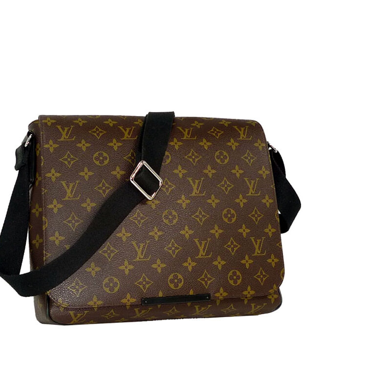 Louis Vuitton Monogram Macassar M40934 District MM Laptop Messenger Bag-0