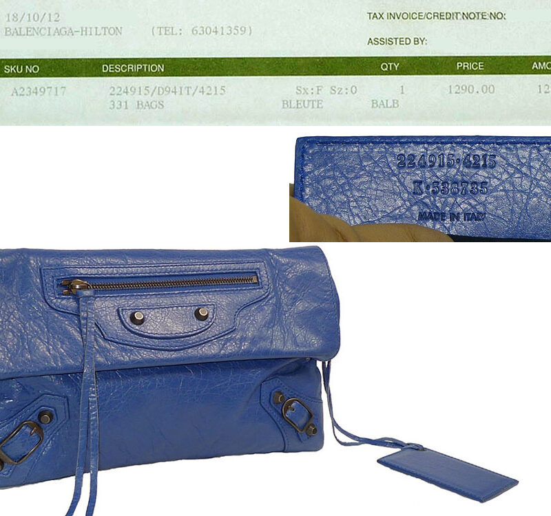 Balenciaga 224915 Bleute Regular Classic Envelope-0