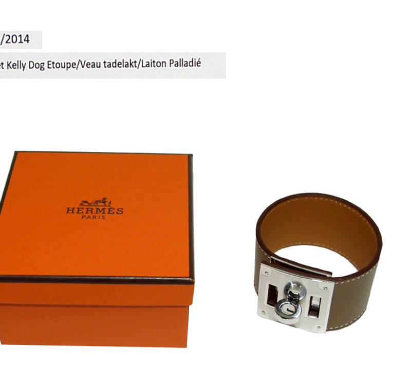 Hermes Kelly Dog Etoupe Chamonix Q Stamp Palladium Hardware-0