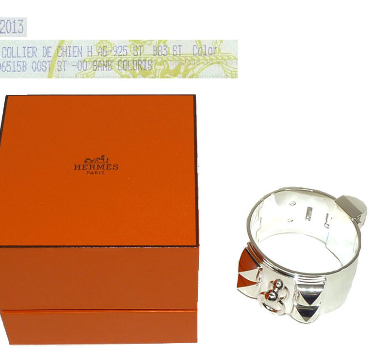 Hermes Collier de Chien CDC Bracelet ST in Silver 925 -0