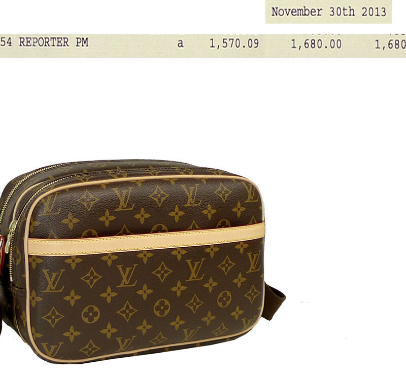 Louis Vuitton M45254 Monogram Canvas Reporter PM -0