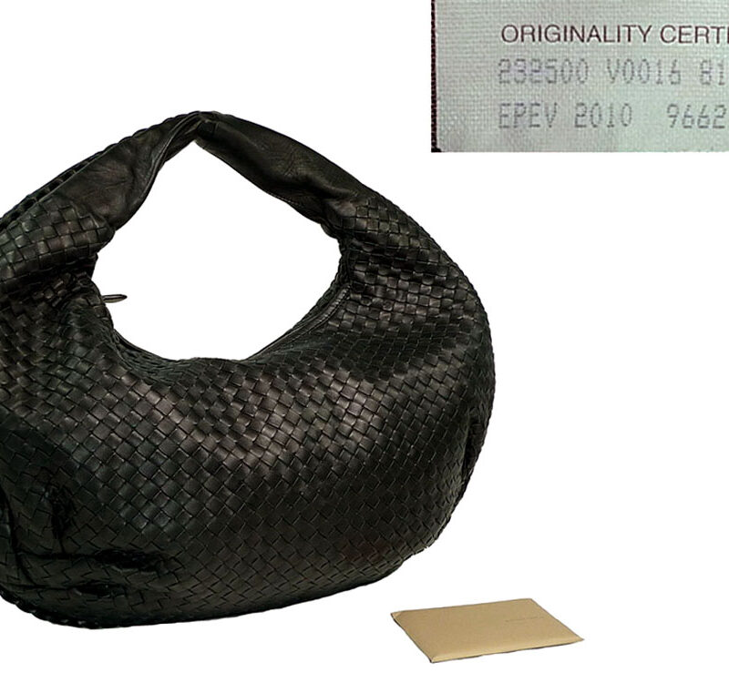 Bottega Venetta 232500 Black Belly Hobo Large -0