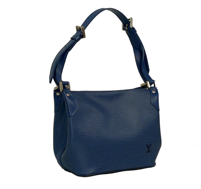 Louis Vuitton M5893G Epi Leather Blue/ Myrtille Mandara PM Shoulder Bag-0