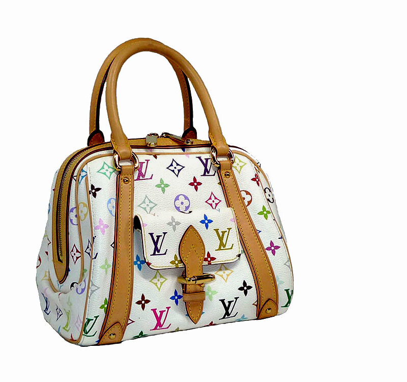 Louis Vuitton M40096 Multicolor Monogram White Priscilla Tote-0