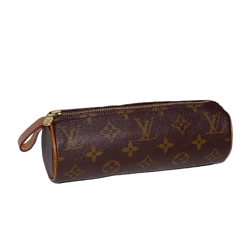 Louis Vuitton M47630 Monogram Round Cosmetic/ Golf Pouch (TH1000)-0